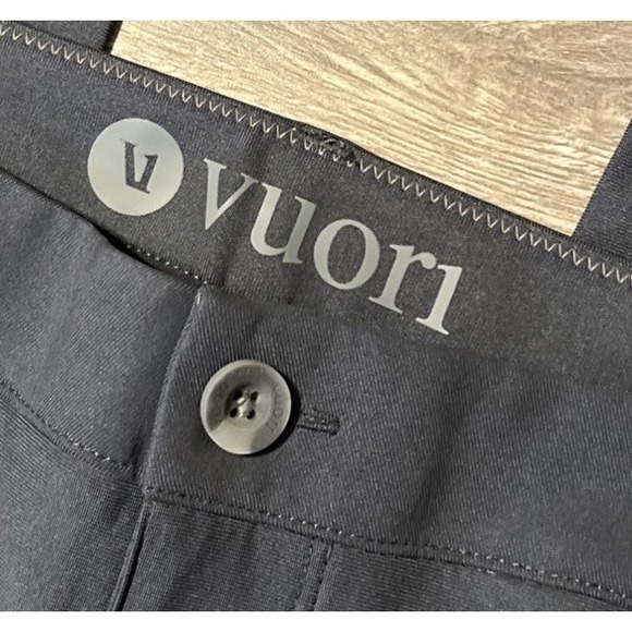 Vuori Men's Meta Pants Athletic Slim Fit Mid Rise Charcoal Gray (36x33) - Picture 3 of 12